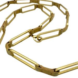 Vintage Brass Link Belt Leather Wraps Minimalist Boho Chain‎ Belt Festival